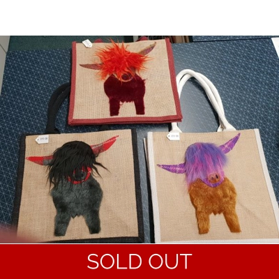 Highland Coo Jute Bag